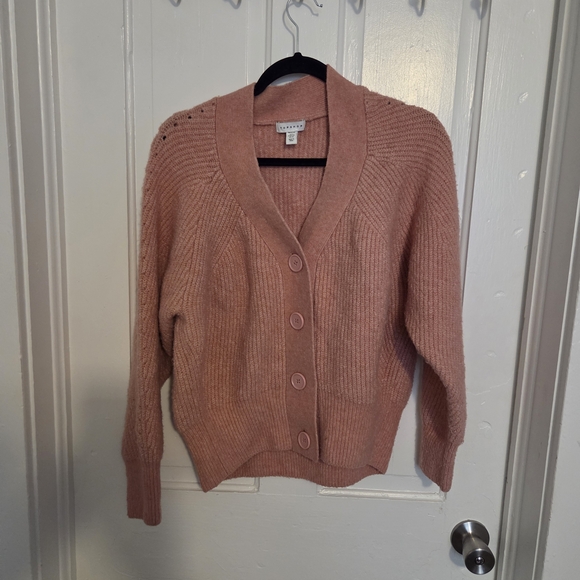 Topshop Sweaters - Topshop Blush Pink Cardigan Sweater